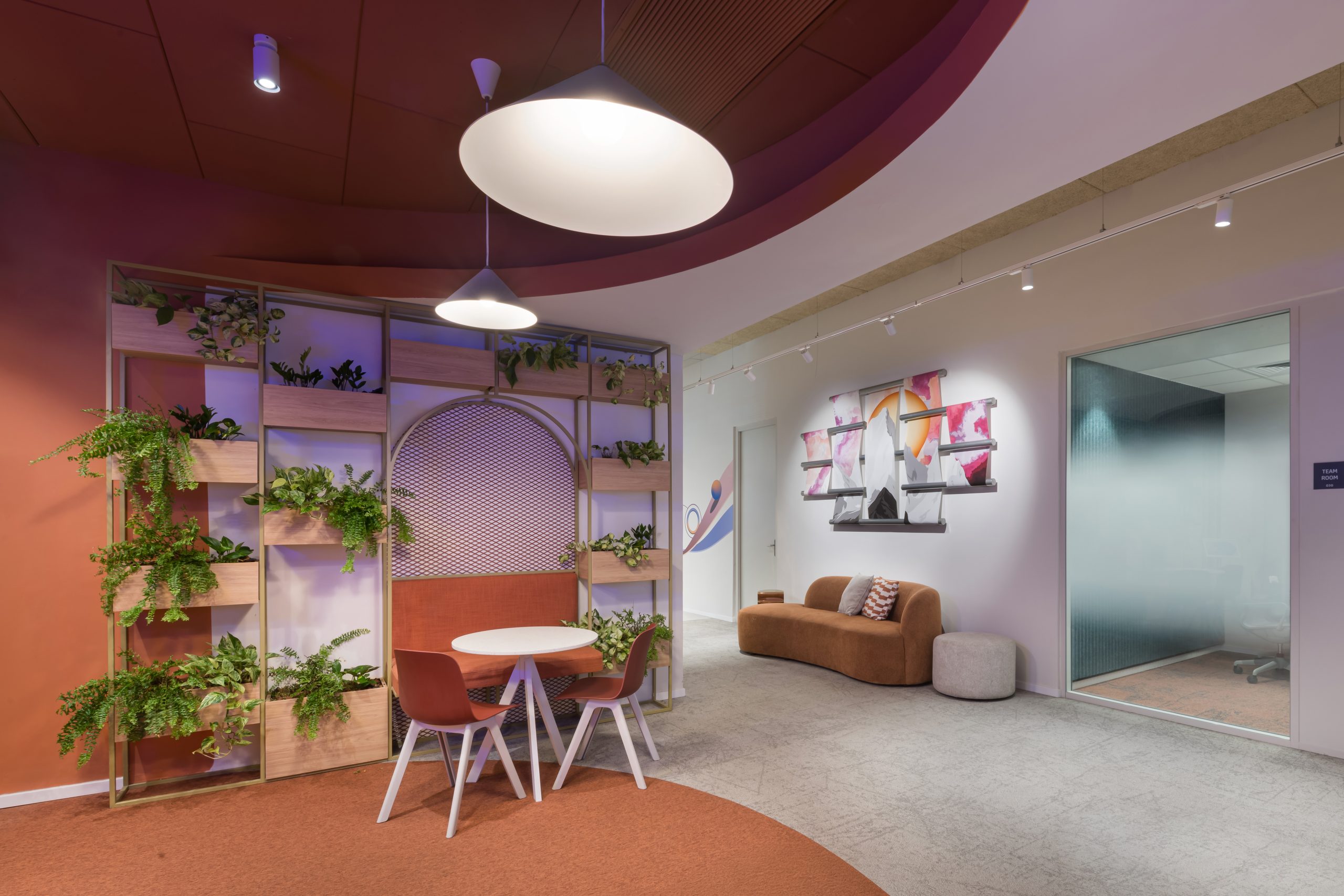 HP workplace art installation by Studio Hube