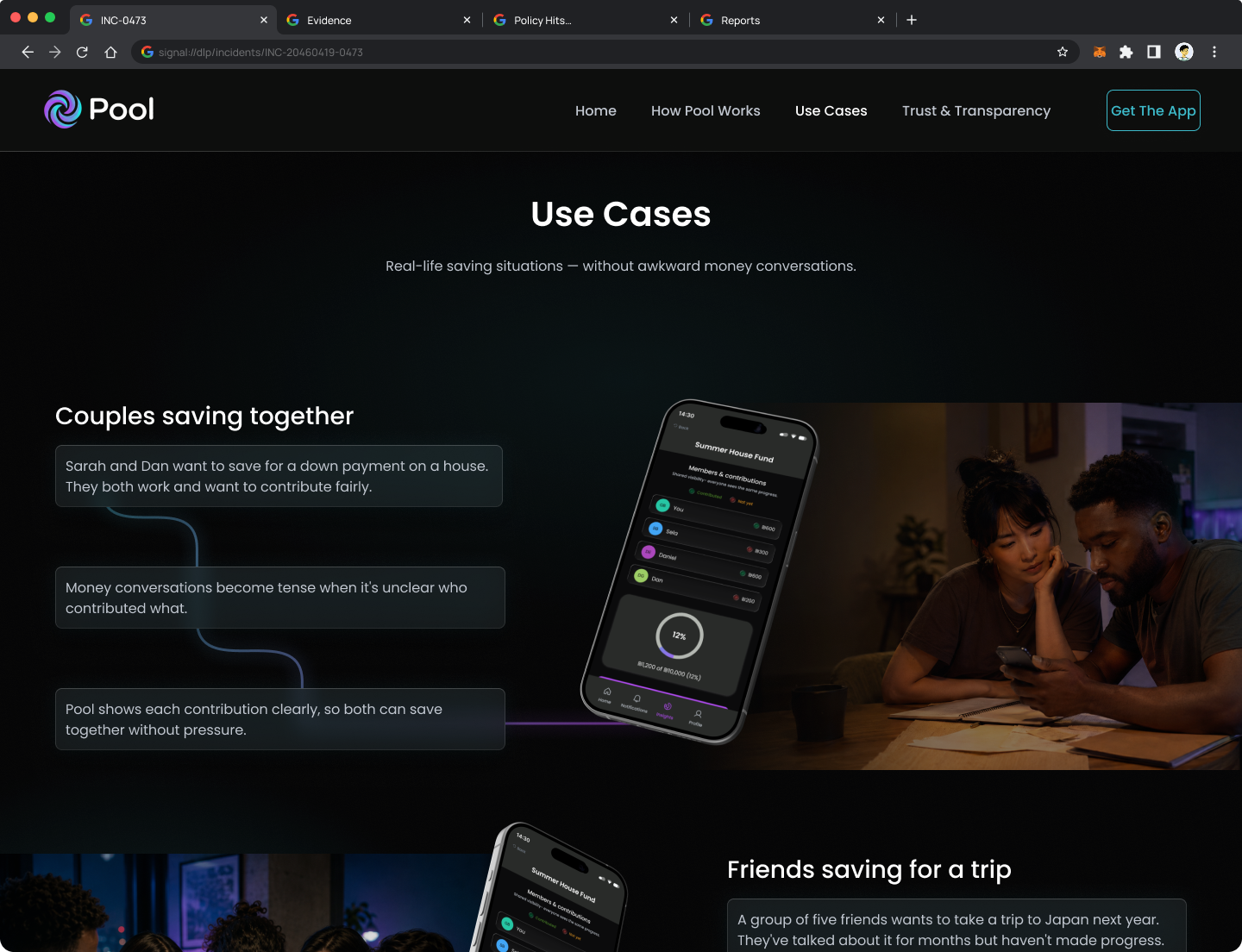 Marketing site - companion case study page