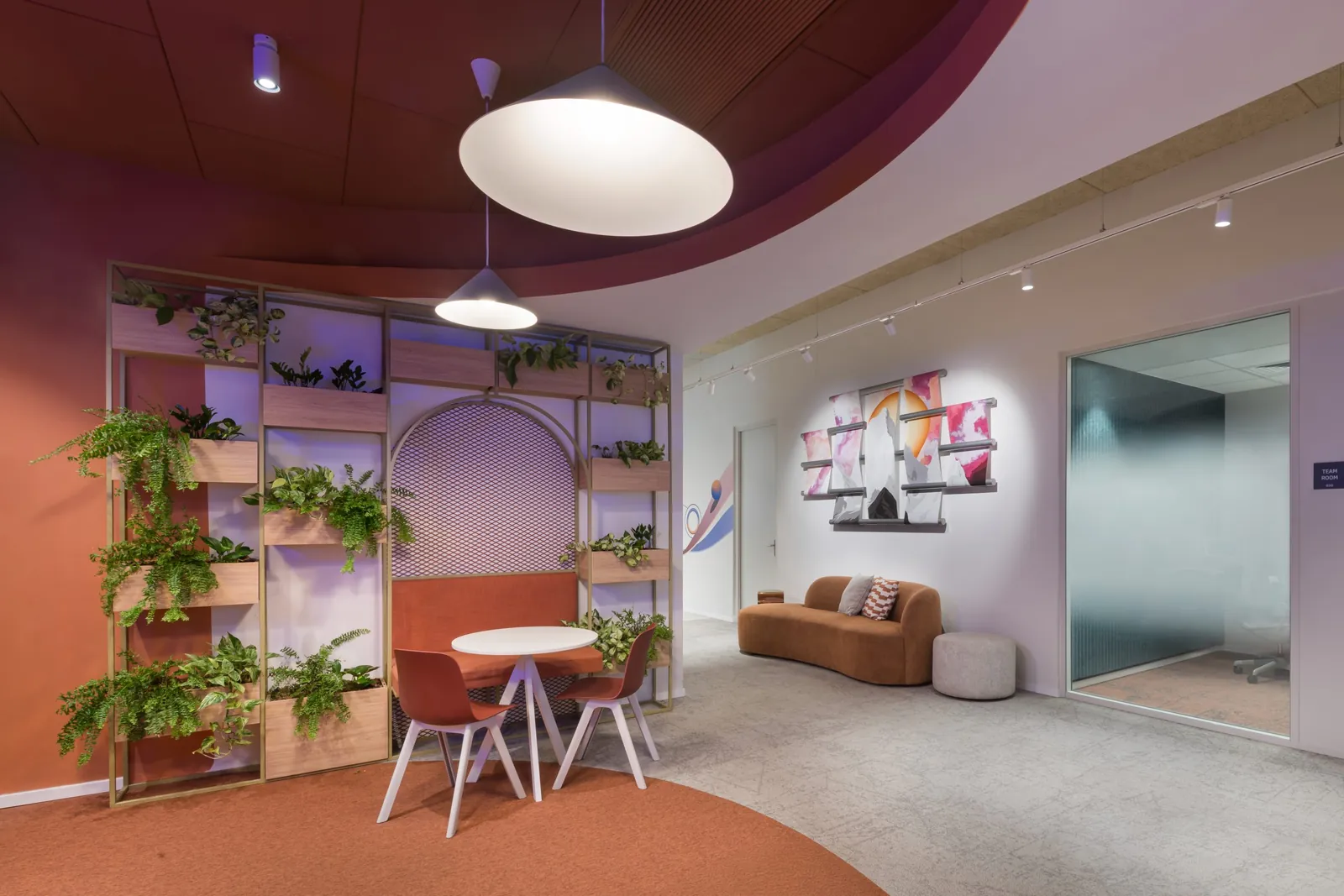 Studio Hube workplace branding, HP