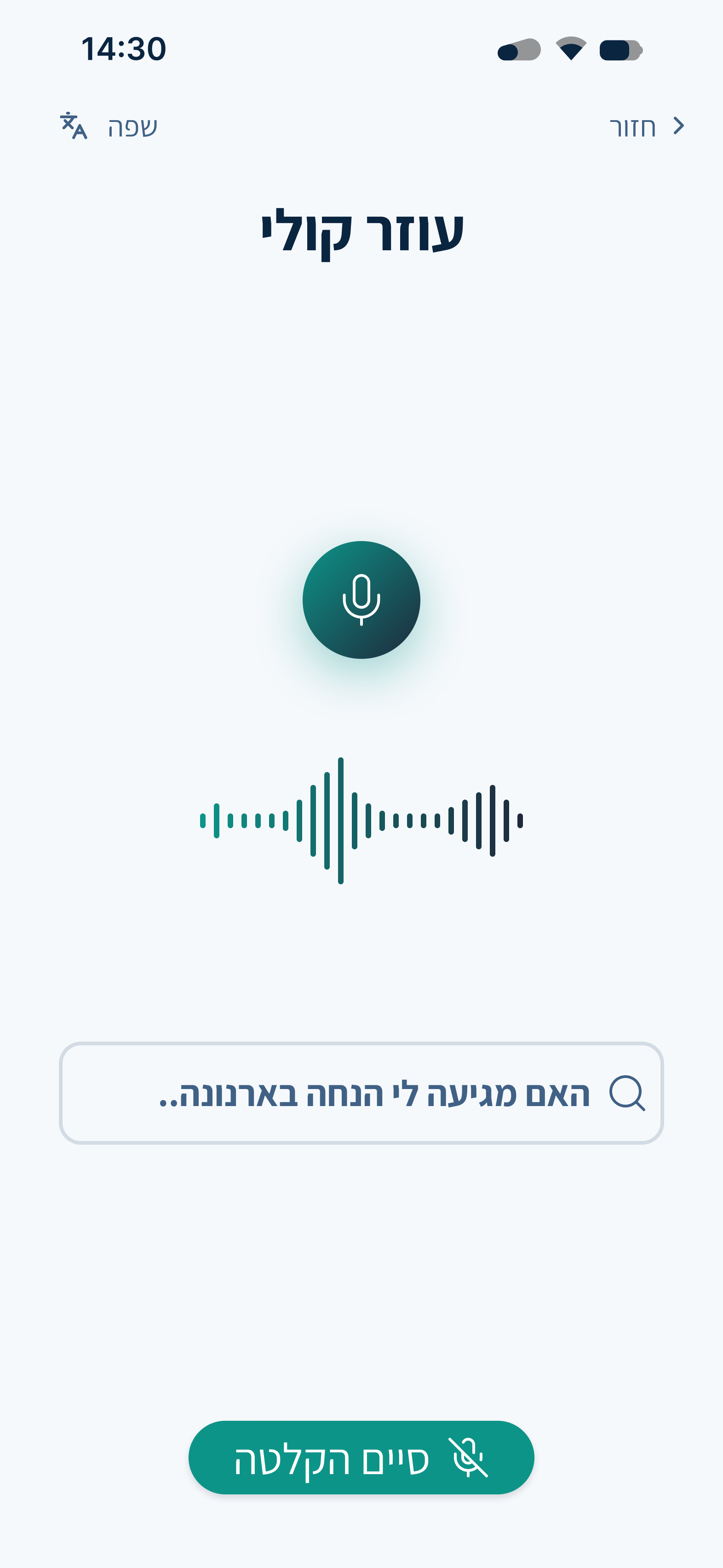 Voice assistant - mobile